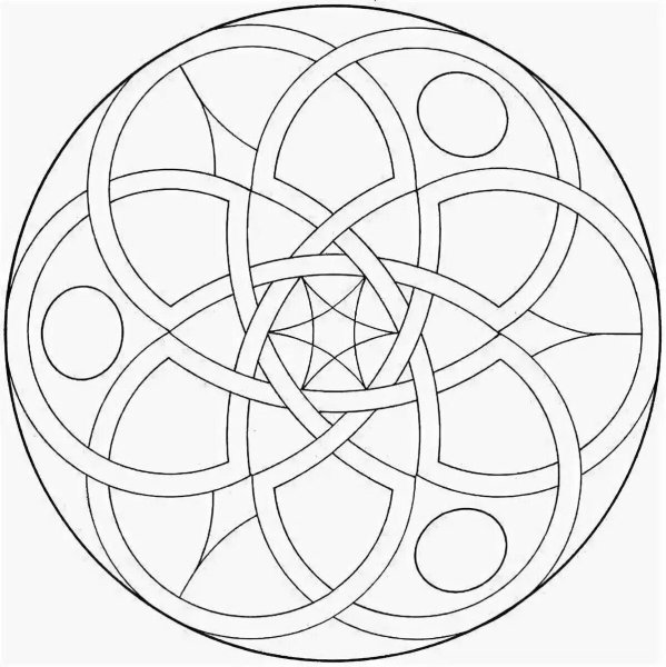 Геометрический орнамент в круге