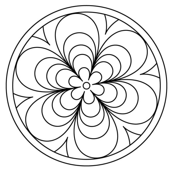 Растительный орнамент в круге