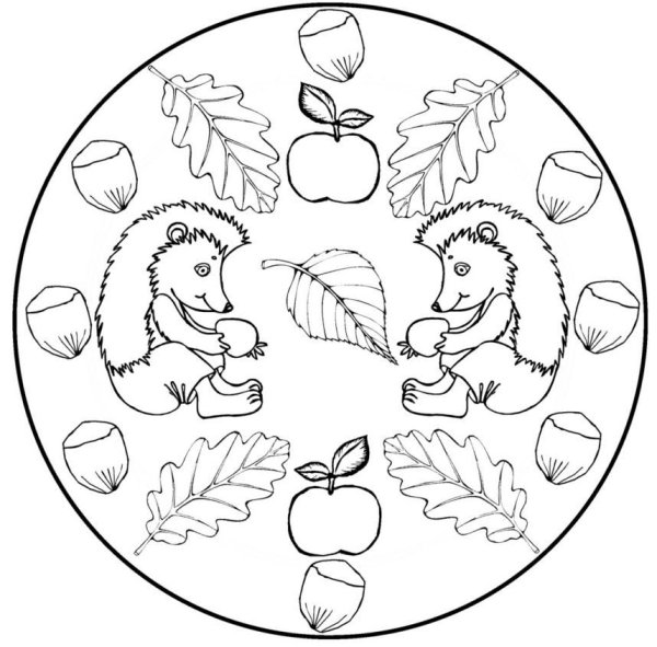 Осенняя Мандала для детей