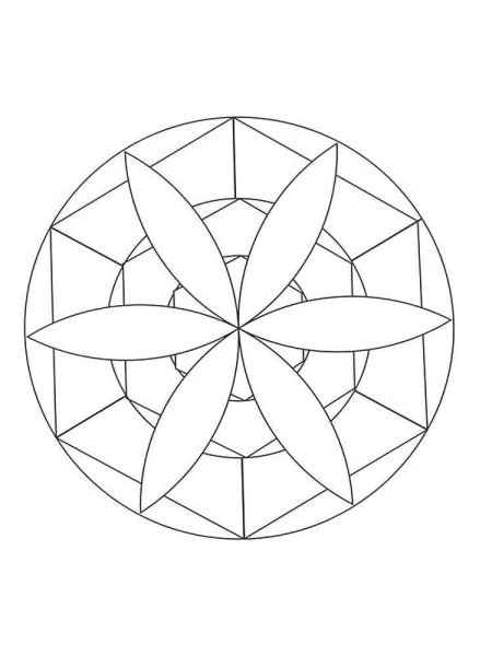 Симметричный орнамент в круге