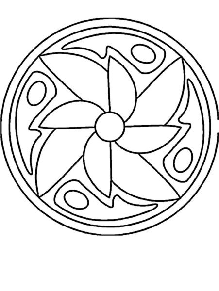 Составление узора в круге