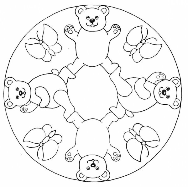 Мандала для детей дошкольного возраста