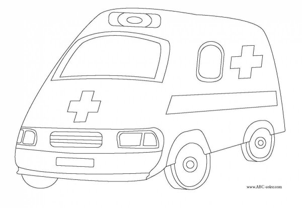 Раскраска скорая