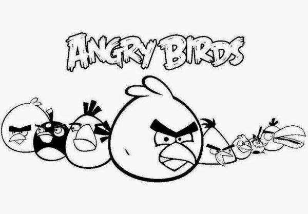 Angry Birds 2 раскраска игра