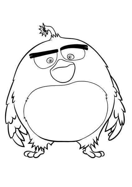 Энгри бердз мультфильм раскраска