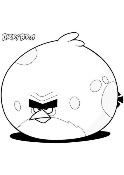 Angry Birds раскраска Теренс