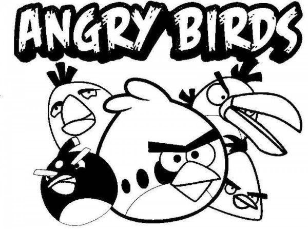 Раскраски Angry Birds Seasons