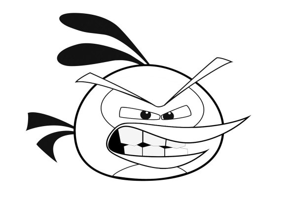 Злые птицы раскраска