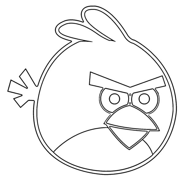 Ред Энгри бердз раскраска