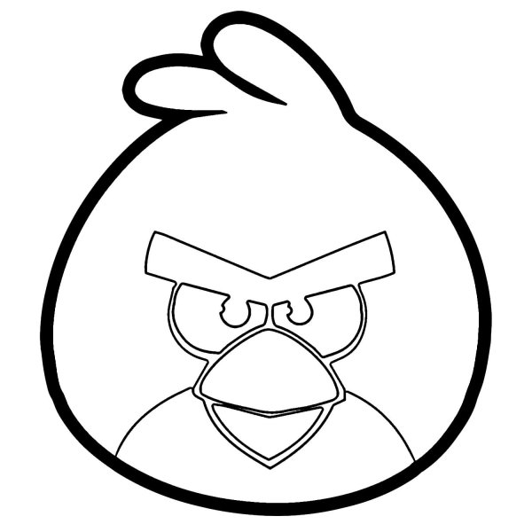 Трафарет Энгри бердз