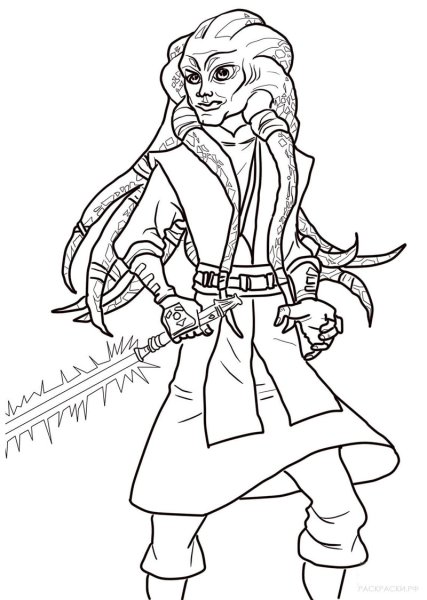 Раскраска Star Wars шагоход