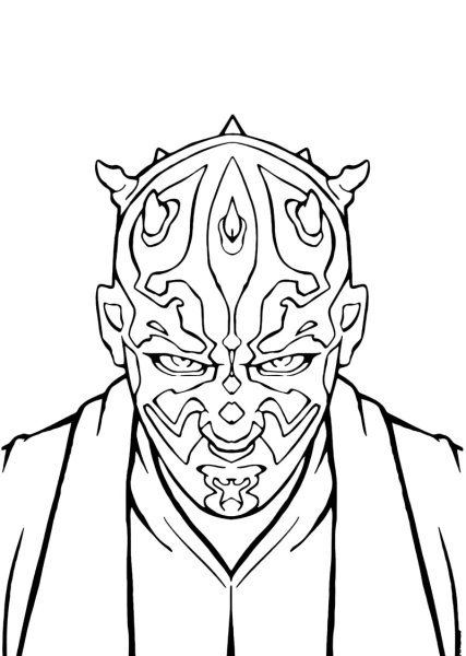 Дарт Звездные войны раскраска