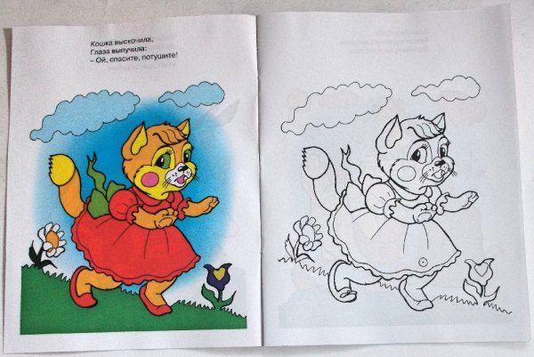 Раскраска. Кошкин дом