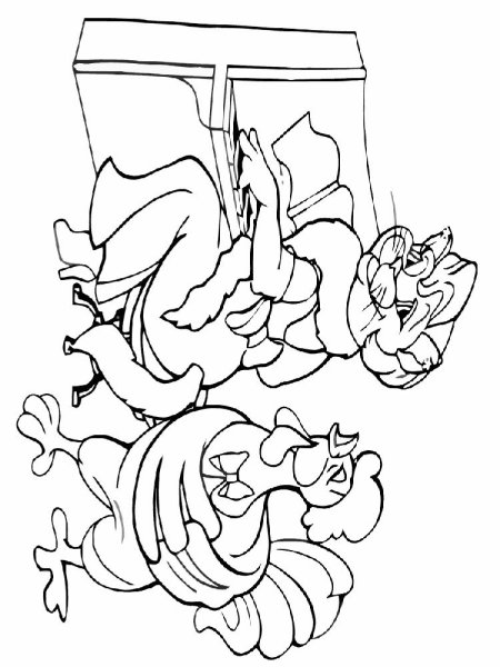 Раскраска Кошкин дом Маршак