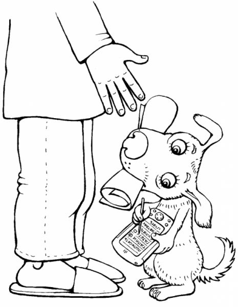 Умная собачка Соня раскраска