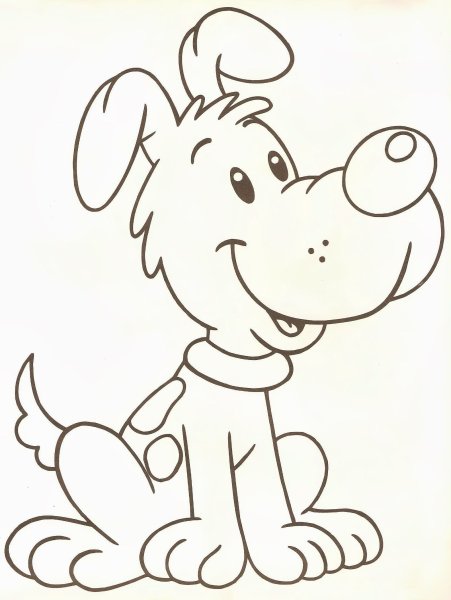 Собачка Соня раскраска