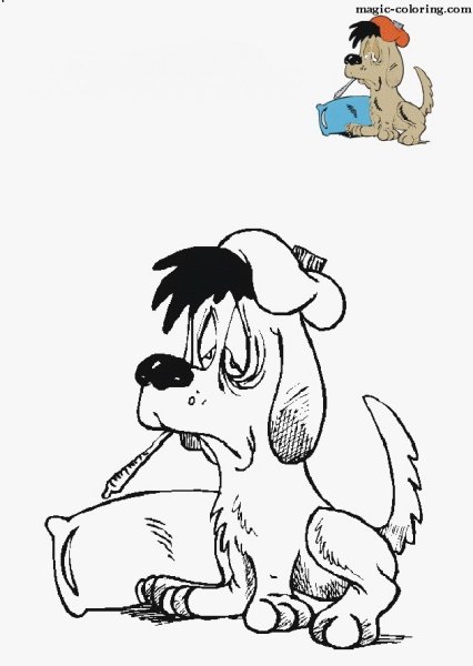 Собачка Соня раскраска