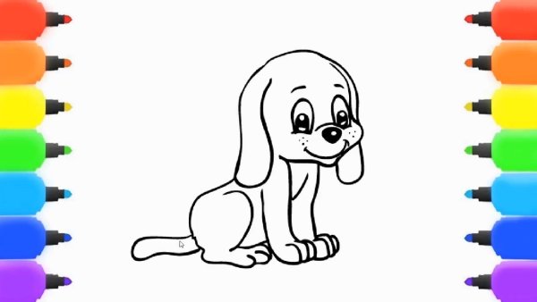 Как раскрасить собачку