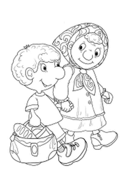 Раскраска этикет для детей