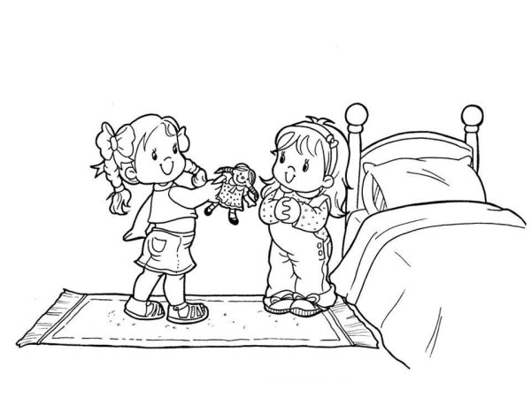 Раскраски хорошие манеры