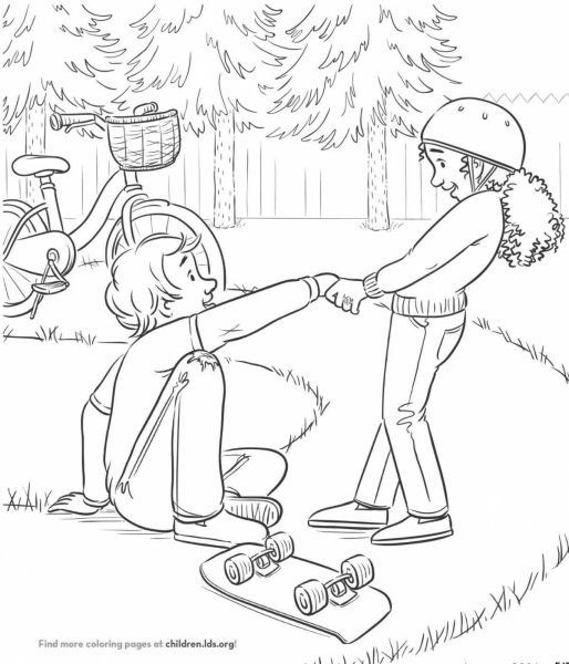 Раскраска хорошие манеры для детей