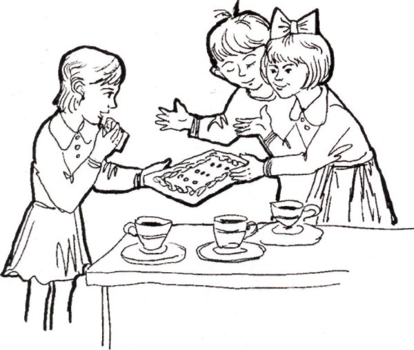 Раскраски на тему этикет