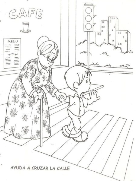 Добрые дела картинки раскраски