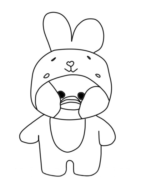 Раскраска лолофанфан уточка