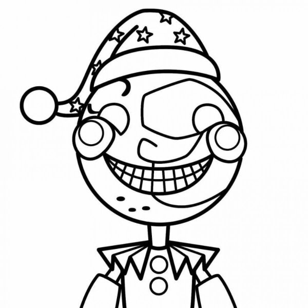 Раскраска из игры FNAF