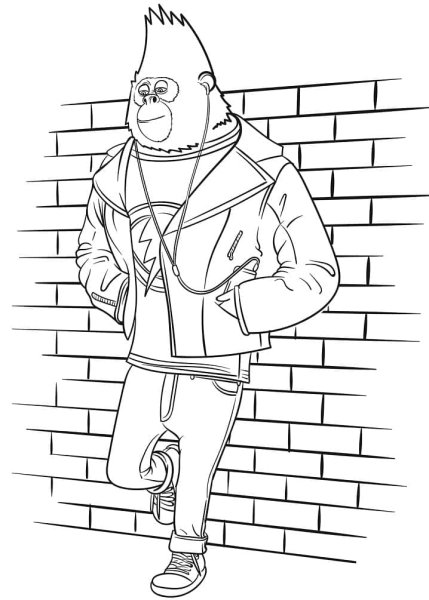 Раскраска Джонни Зверопой