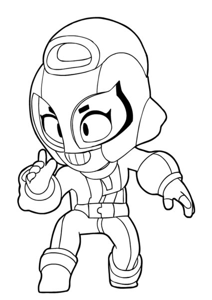 Раскраски Brawl Stars Mac