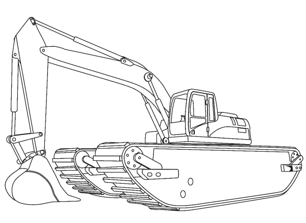 Экскаватор Капа сбоку