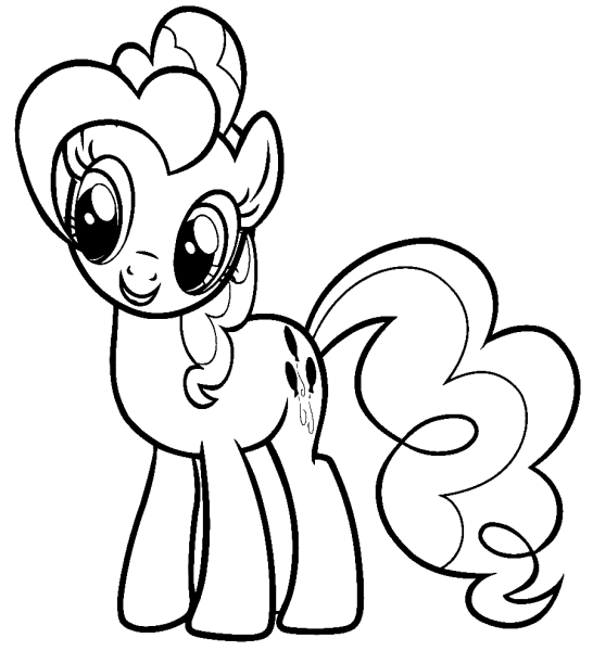 My little Pony раскраска Пинки Пай