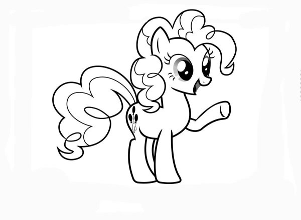 Пинки Пай раскраска