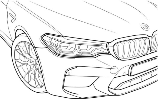 Раскраска BMW m5 f90