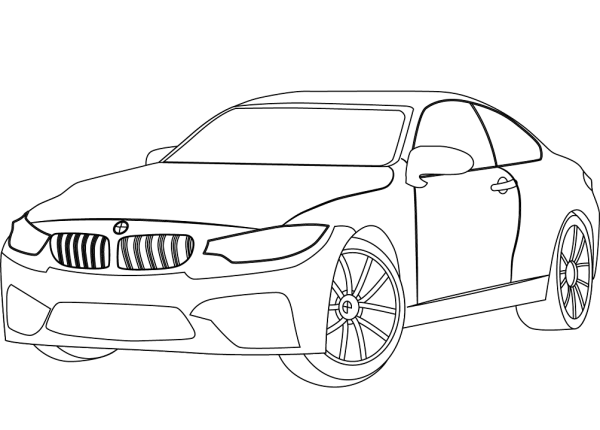 Раскраска BMW m5 f90