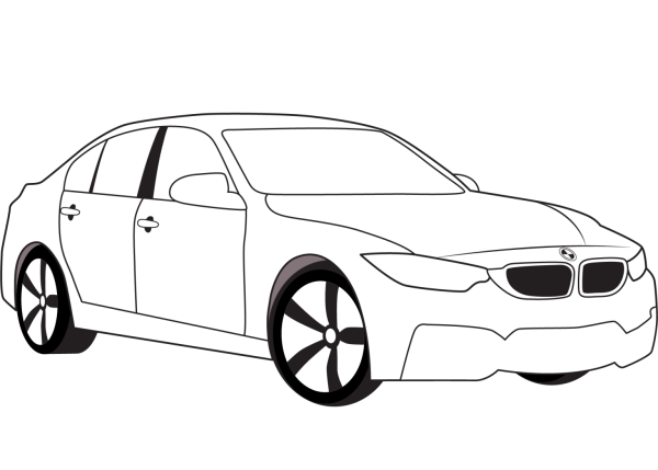 Раскраска BMW m5 f90