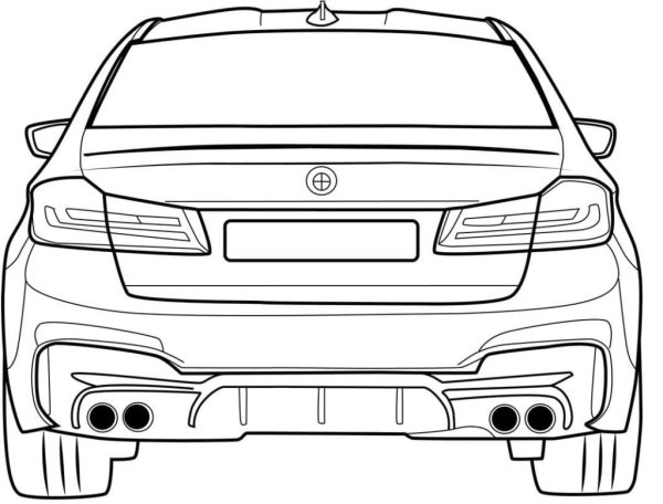 Разукрашки БМВ м5