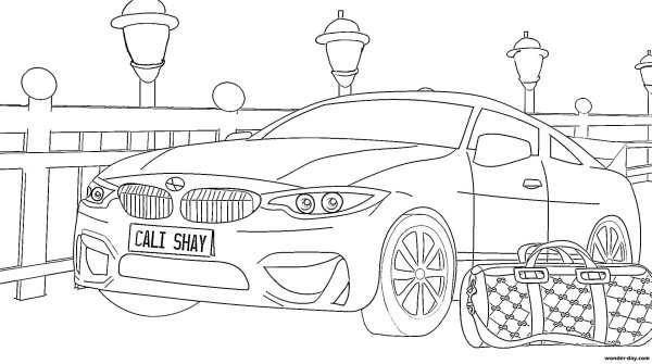 Раскраска BMW m5 f90