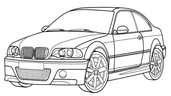 Раскраска BMW m5 f90
