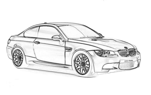 Раскраска BMW e60
