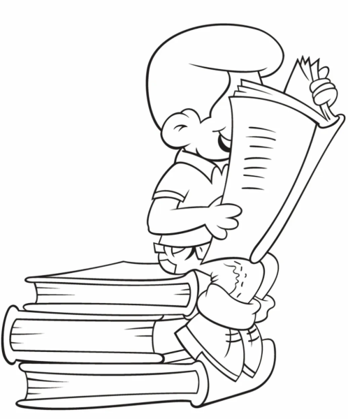 Раскраска библиотека