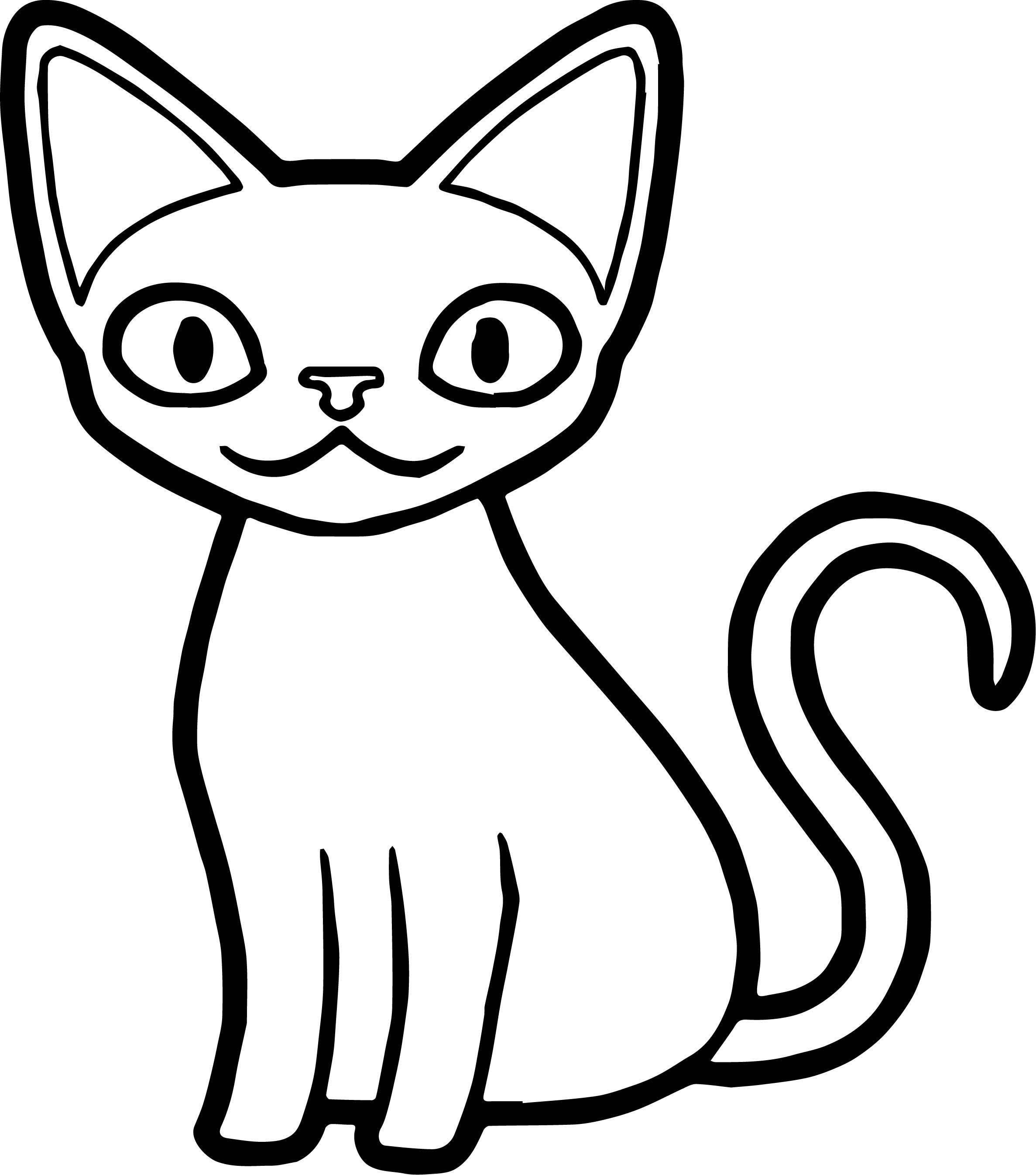 Простые картинки кота. Кошки. Раскраска. Раскраска кот. Раскраска кошечка. Рисунок кошки для срисовки легкие.
