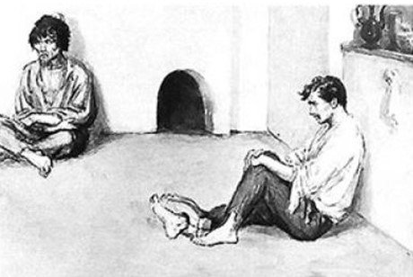 Кавказский пленник рисунок Жилина