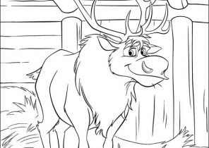 Олень Свен раскраска