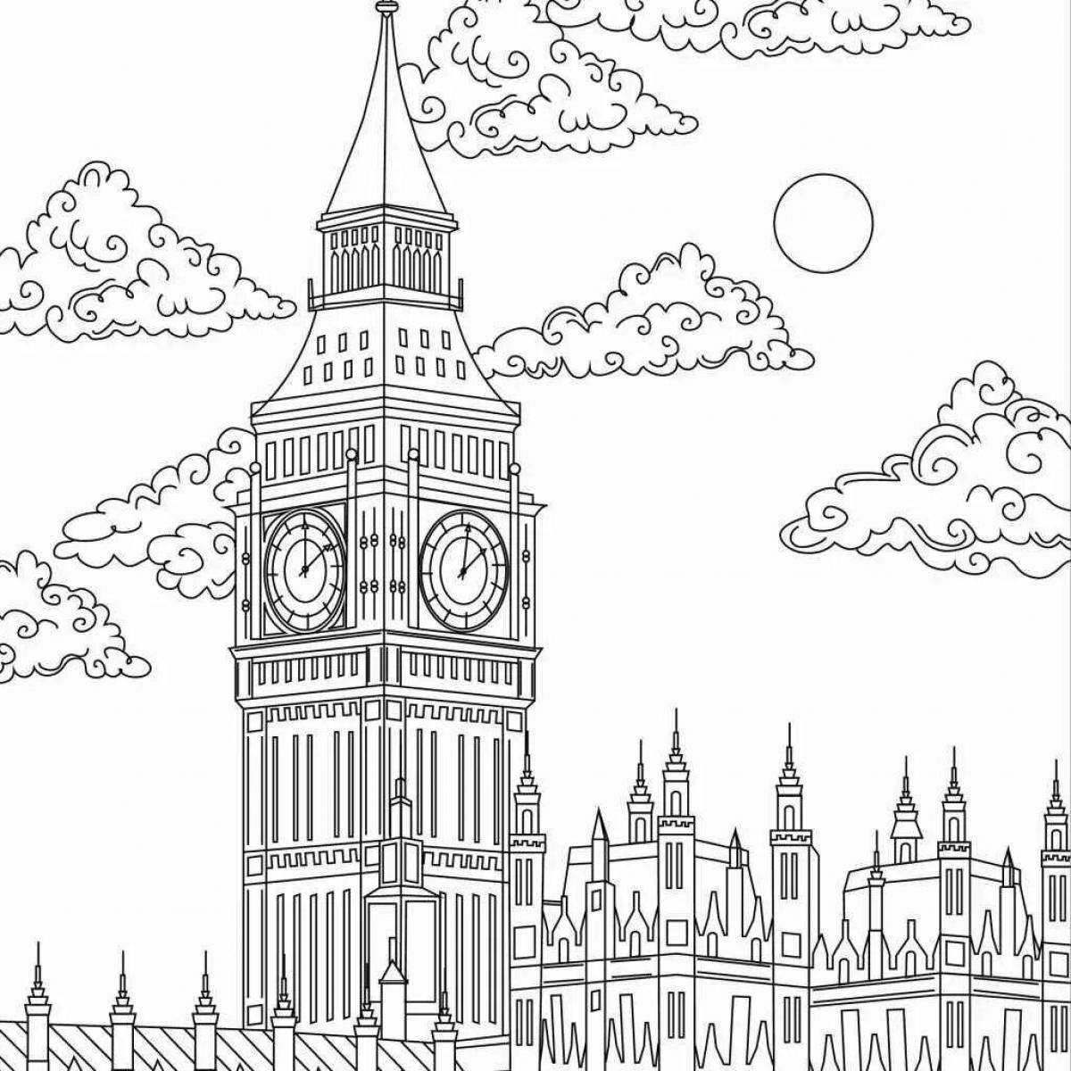 Рисунок биг. Раскраска Биг Бена в Лондоне. Часы Биг Бен для срисовки. Башня Биг Бен для срисовки. Великобритания Биг Бен раскраска.