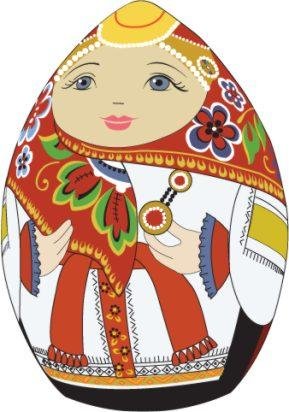 Воронежская Матрешка раскраска