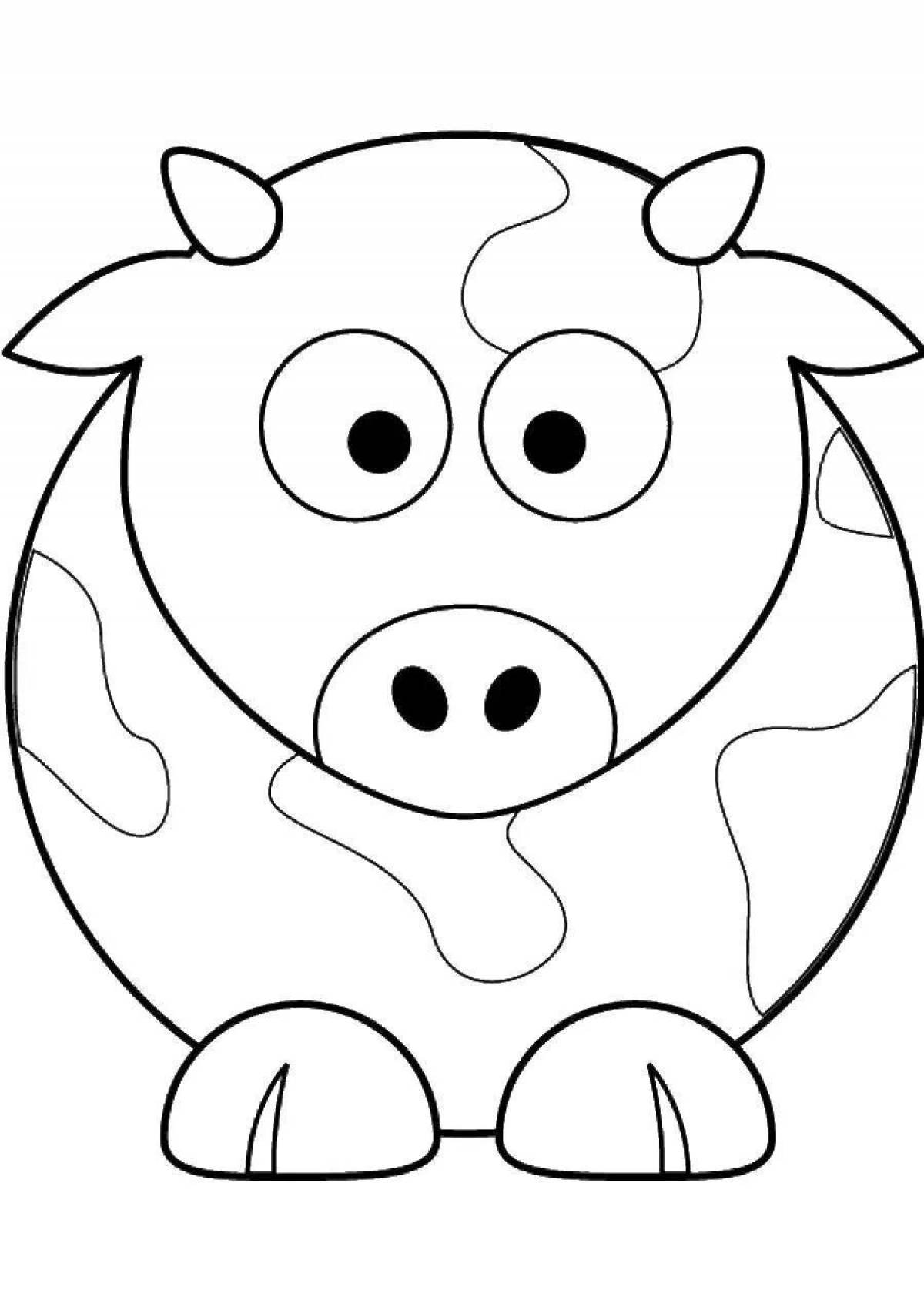 Распечатать коровку раскраску. Раскраски для малышей. Раскраска корова. Раскраски животных для детей. Коровка. Раскраска.