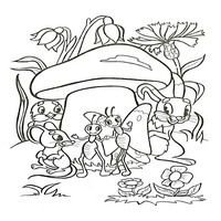 Раскраска Сутеев грибок-Теремок