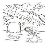 Раскраски из мультфильма под грибом